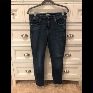 Mother looker ankle frayed